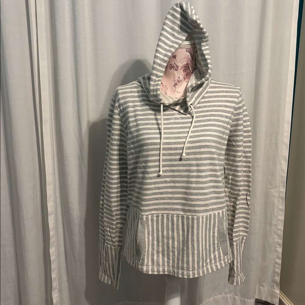 J Crew Factory Striped Hoodie